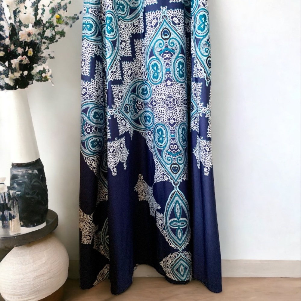 Covington Sleeveless Boho Print Maxi Dress Size Medium - Picture 10 of 13